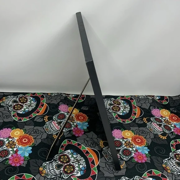 Creepy Vampira with skull Picture Frame with Free plastic skeleton decor💀 - Picture 6 of 17